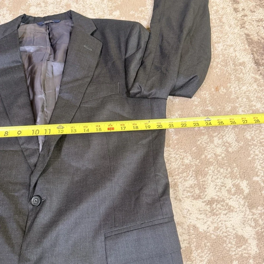 Brooks Brothers 1818 Regent Mens Gray Trabaldo Togna Estrato Suit 40L 34x34